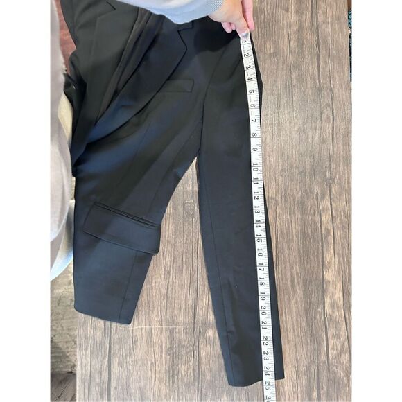 Theory Notch Lapel Button Front Single Breasted Blazer Jacket Black Size 0 - Picture 16 of 16